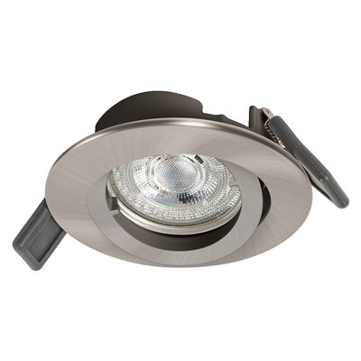 LED SPOT RECESS TWISTLOCK GU10 Incl. Osram LED 4.3W GU10 Brushed Nickel