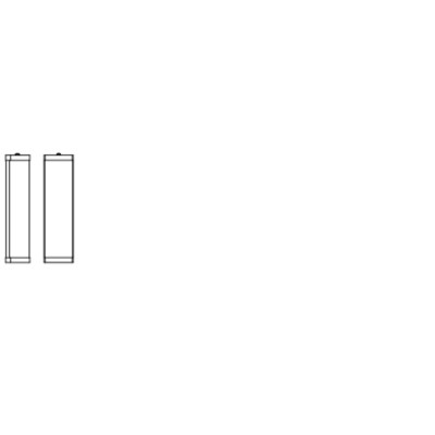 Bathroom Wall Luminaire IP44 E14 320mm E14 Chrome