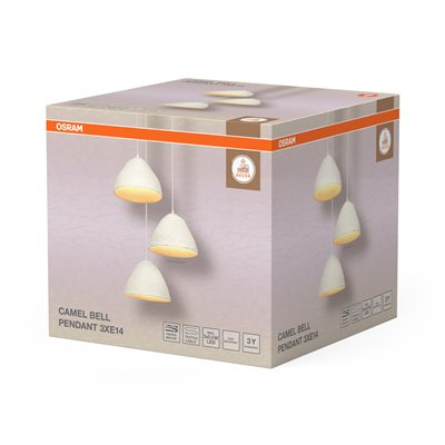 Decor Camel Bell Pendant 3XE14 White
