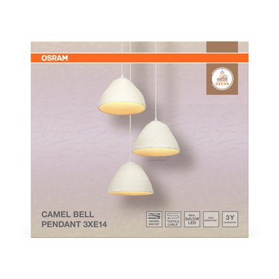 Decor Camel Bell Pendant 3XE14 White