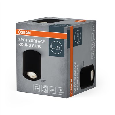 LED SPOT SURFACE Round GU10 Black