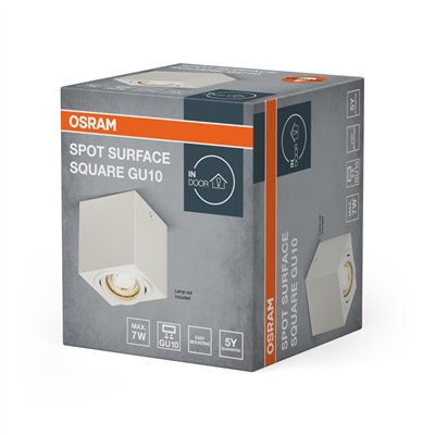 LED SPOT SURFACE Square GU10 White