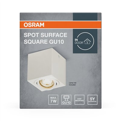 LED SPOT SURFACE Square GU10 White