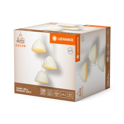 Decor Camel Bell Pendant 3XE14 White