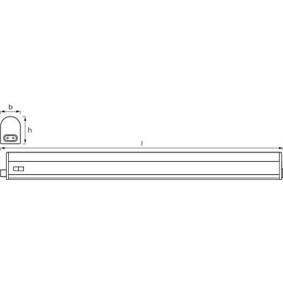 LED SWITCH BATTEN 1200 mm 14 W 3000 K