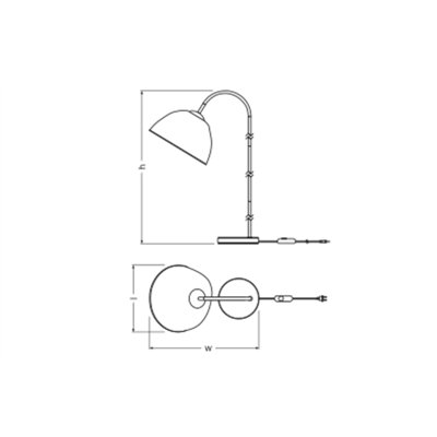 Decor Camel Bell Floor E27 DIM White