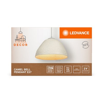 Decor Camel Bell Pendant E27 White