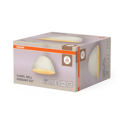 Decor Camel Bell Pendant E27 White