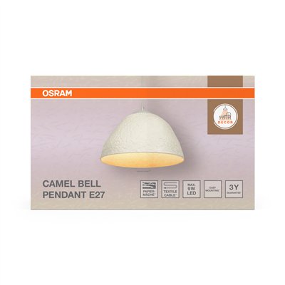 Decor Camel Bell Pendant E27 White
