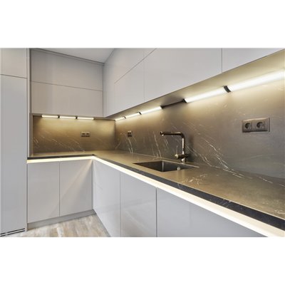 LINEAR ANGLE FRAMELESS SENSOR 35cm CCT DIM Black