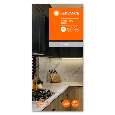 LINEAR FLAT SOCKET USB 540mm 10W 4000K