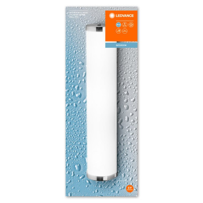 Bathroom Wall Luminaire IP44 E14 455mm E14 Chrome