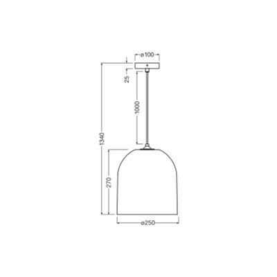 Decor Cardboard Ball Pendant E27 Brown