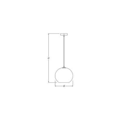 Decor Cardboard Ball Pendant E27 Brown