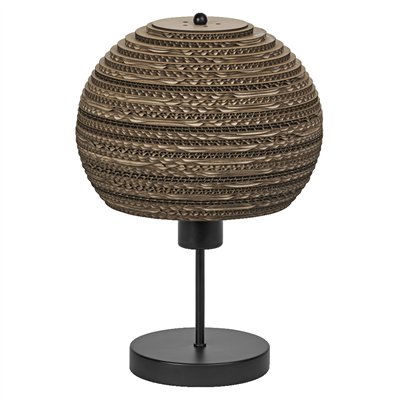 Decor Cardboard Ball Table E27 Brown