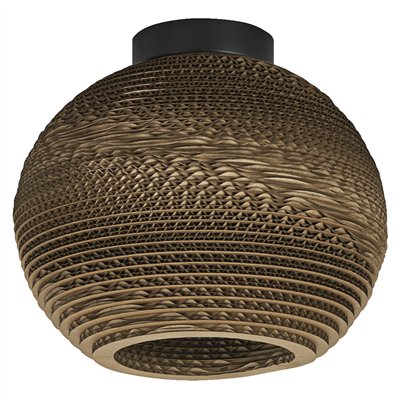 Decor Cardboard Ball Ceiling E27 Brown