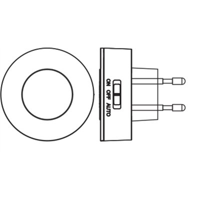 LUNETTA BACKLIGHT ELLIPSE 830 White