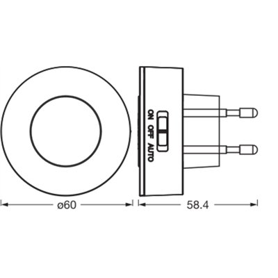 LUNETTA BACKLIGHT ELLIPSE 830 White