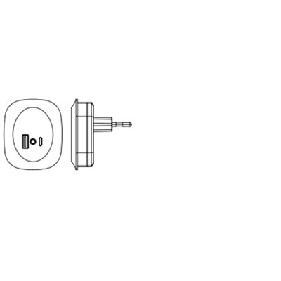 Lunetta Edge USB A&C 830 USB A C Black