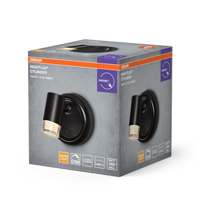 NIGHTLUX CYLINDER 830 DIM USB Black