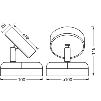 NIGHTLUX ROUND 830 DIM USB Black