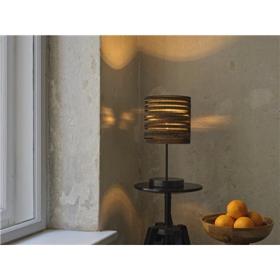 Decor Cardboard Cylinder Table E27 Brown