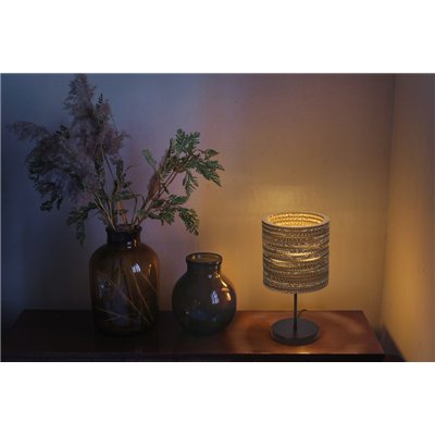 Decor Cardboard Cylinder Table E27 Brown
