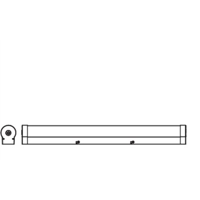 Obris Tube Frost Glass 60CM Click CCT DIM IP44  Black