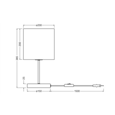 Decor Cardboard Cylinder Table E27 Brown