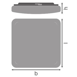 SURFACE SQUARE 330 3CCT SENSOR 24W 3CCT IP44