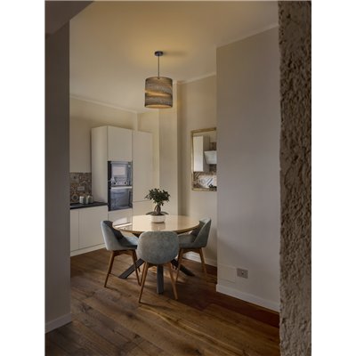 Decor Cardboard Cylinder Pendant E27 Brown