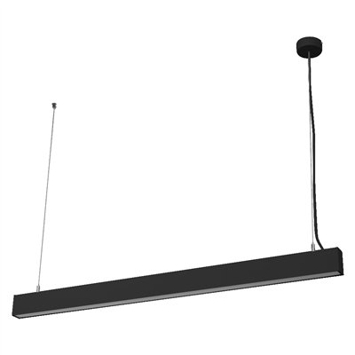 Office line cuboid suspended 42W 840 DIM Black