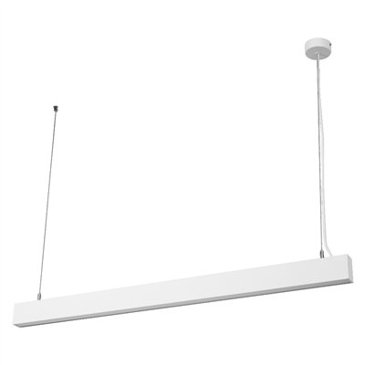 Office line cuboid suspended 42W 840 DIM White