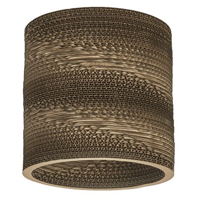 Decor Cardboard Cylinder Ceiling E27 Brown