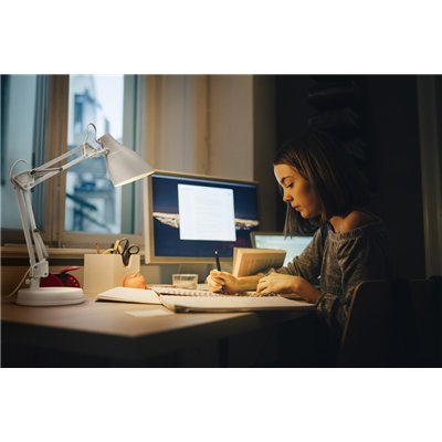 Office Line Desk Pear E27 White