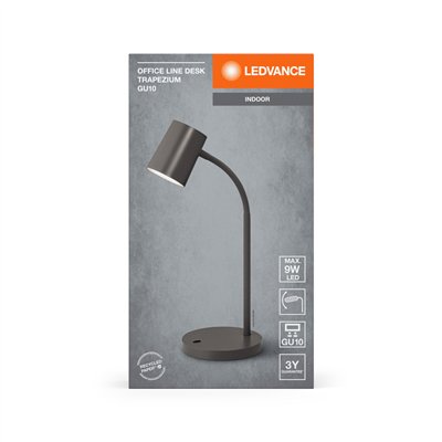 Office Line Desk Trapezium GU10 Grey