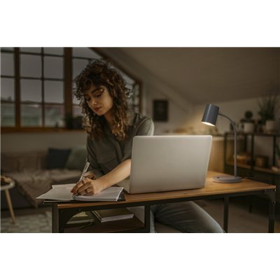 Office Line Desk Trapezium GU10 Grey