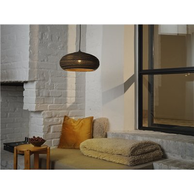 Decor Cardboard Drop Pendant E27 Brown