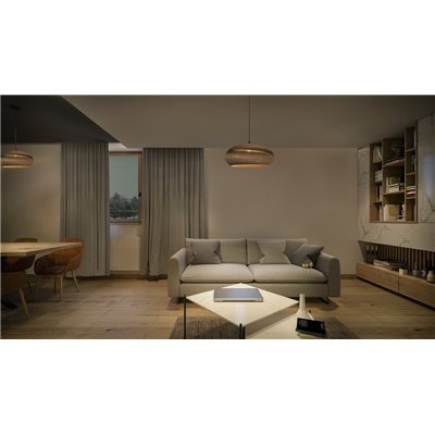 Decor Cardboard Drop Pendant E27 Brown