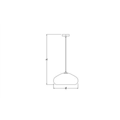 Decor Cardboard Drop Pendant E27 Brown