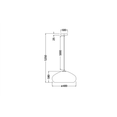 Decor Cardboard Drop Pendant E27 Brown