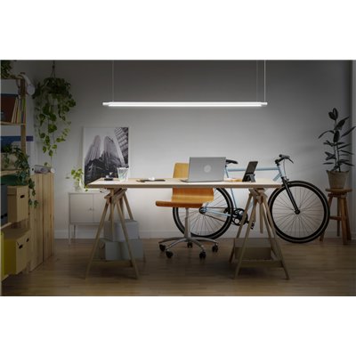 Office line slab 1.2m 40W 840 DIM White