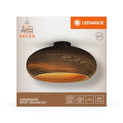 Decor Cardboard Drop Ceiling E27 Brown