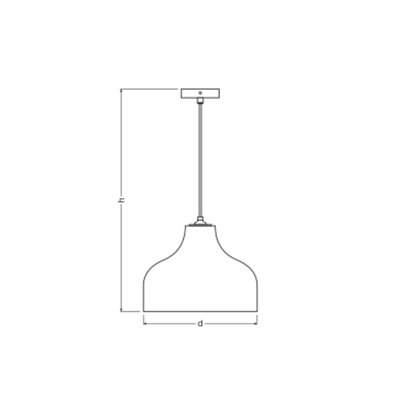 Decor Cardboard Hat Pendant E27 Brown