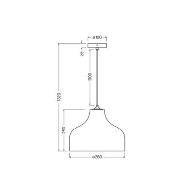 Decor Cardboard Hat Pendant E27 Brown