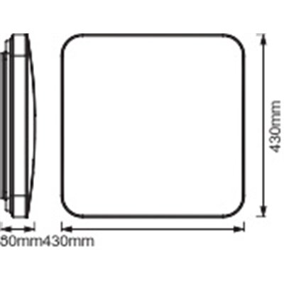 ORBIS CLICK SENSOR 430x430mm 50W