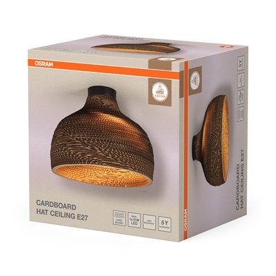 Decor Cardboard Hat Ceiling E27 Brown
