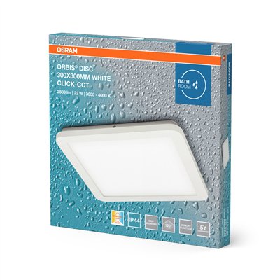 Orbis Disc 30X30CM 22W Click CCT IP44 White