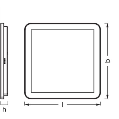 Orbis Disc 30X30CM 22W Click CCT IP44 White