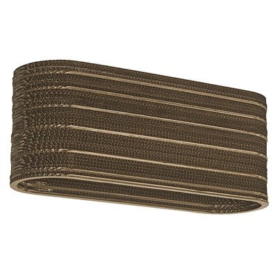 Decor Cardboard Oval Ceiling 3XE27 Brown